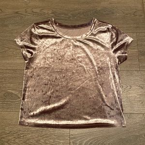 NEW VELVET CROP TOP S/M